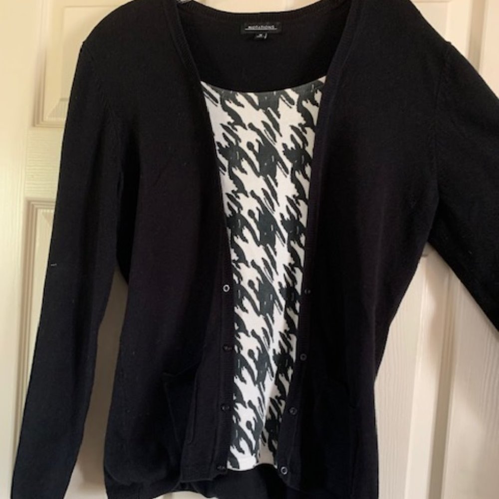 Notations Womens Cardigan Layer Sweater